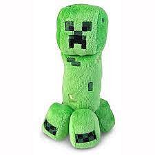 Plyšák Minecraft Creeper zelený - 18 cm  